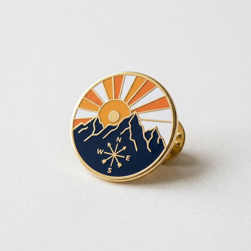 Premium Circular Custom Enamel Pin